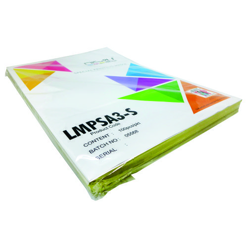 A3 LASER GOLD/SILVER MATTE STICKER